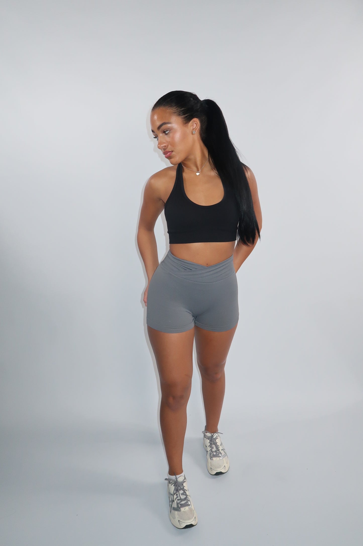 Grey Sculpt Shorts