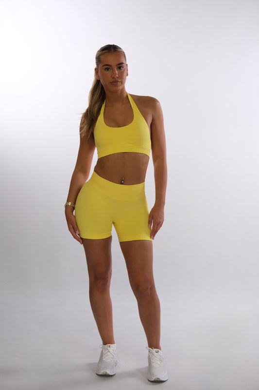 Yellow Contoured Shorts